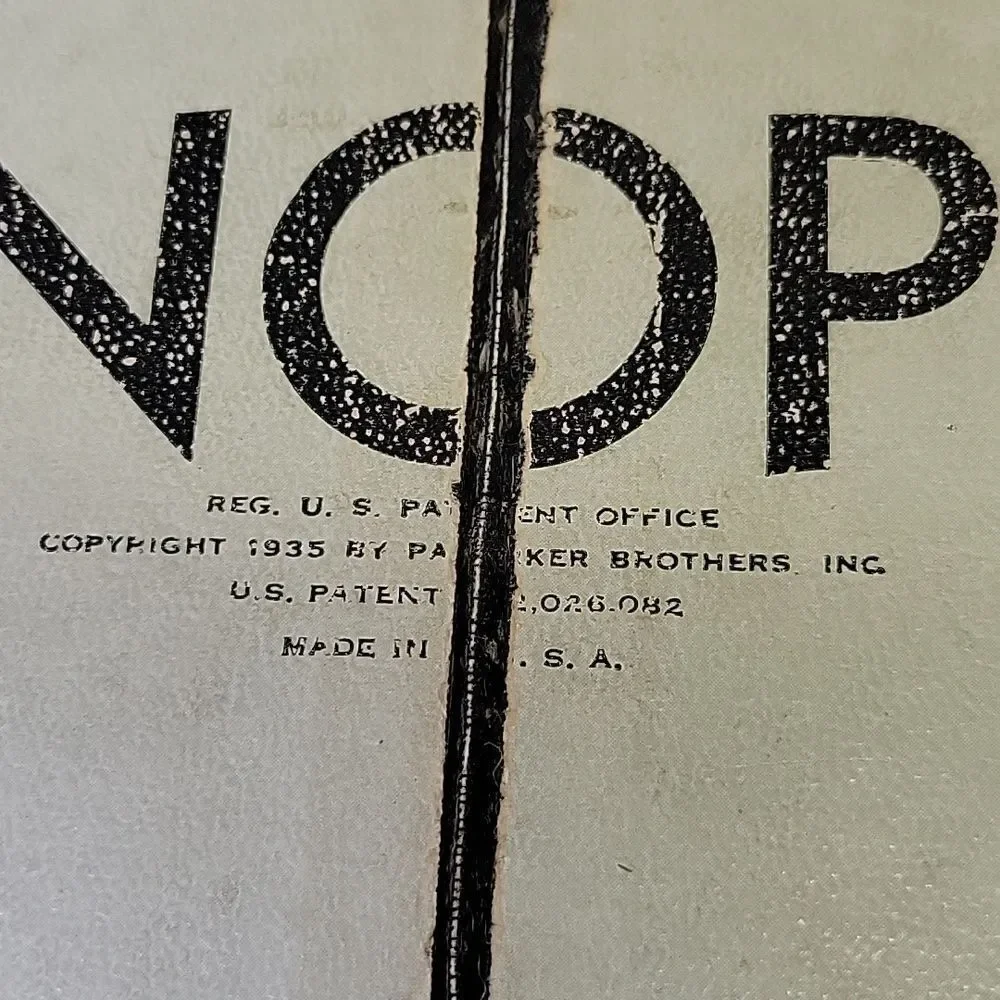 Vintage‎ Parker Brothers 1936 Monopoly editions (1942-1946) wartime alternative